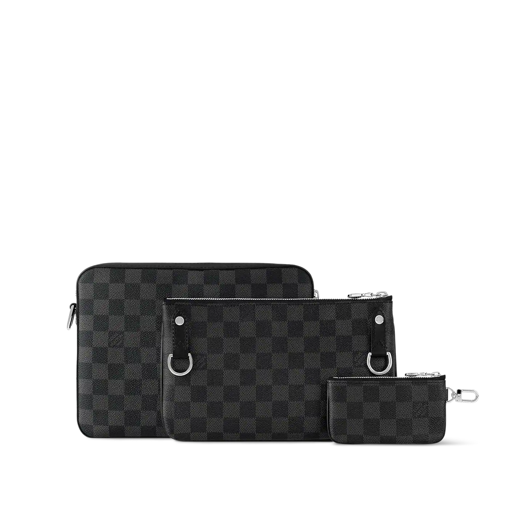 Trio Messenger Bag - Damier Graphite product image 2, provided for visual reference and product detail review