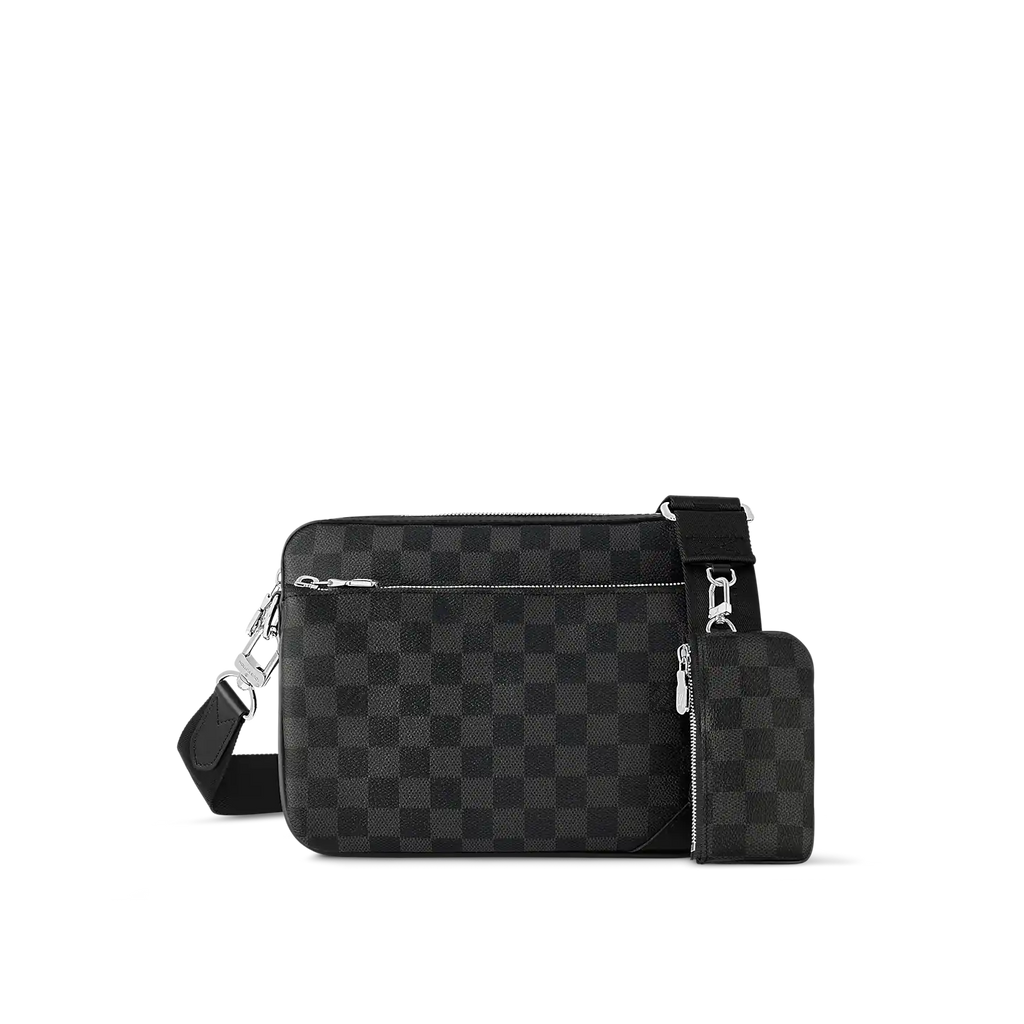 Trio Messenger Bag - Damier Graphite product image 1, provided for visual reference and product detail review