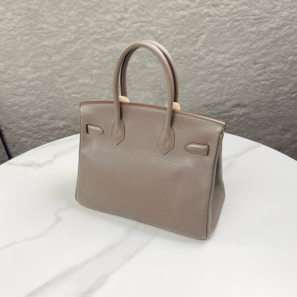 Hermes Birkin 30 Togo Leather Handbag - 8F Etain product image 3, provided for visual reference and product detail review