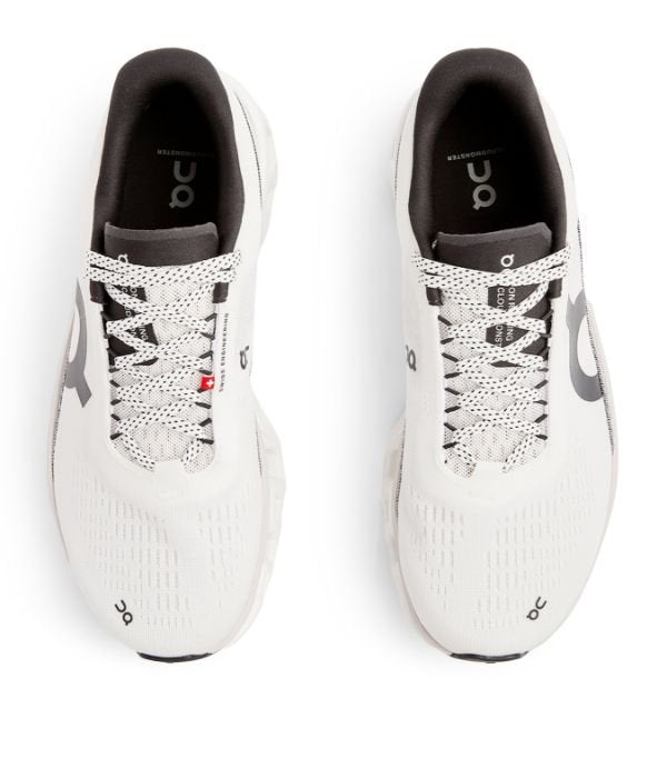 On Cloudmonster 2 White/Black Running Shoes product image 2, provided for visual reference and product detail review