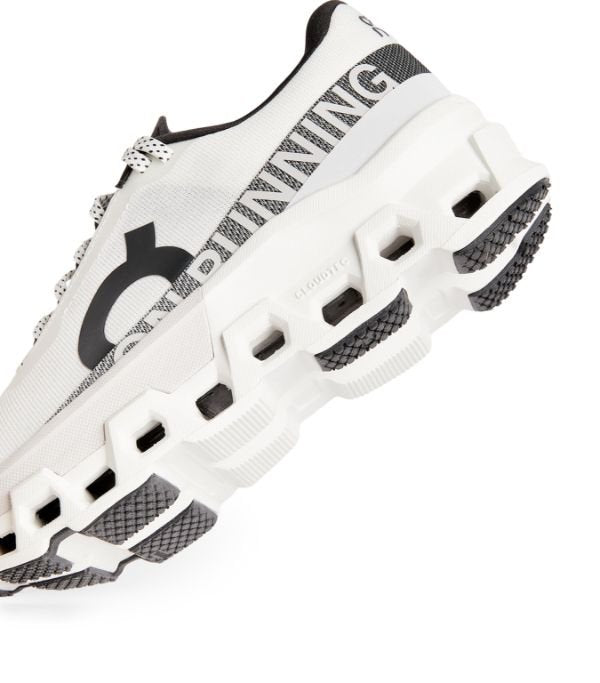 On Cloudmonster 2 White/Black Running Shoes product image 3, provided for visual reference and product detail review