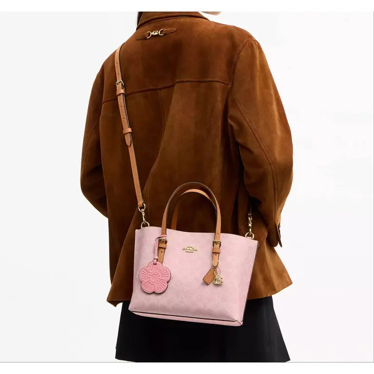 Coach Mollie Tote 25 in Powder Pink product image 6, provided for visual reference and product detail review