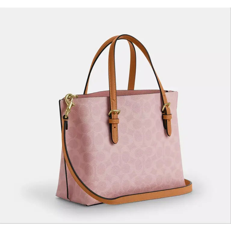 Coach Mollie Tote 25 in Powder Pink product image 2, provided for visual reference and product detail review