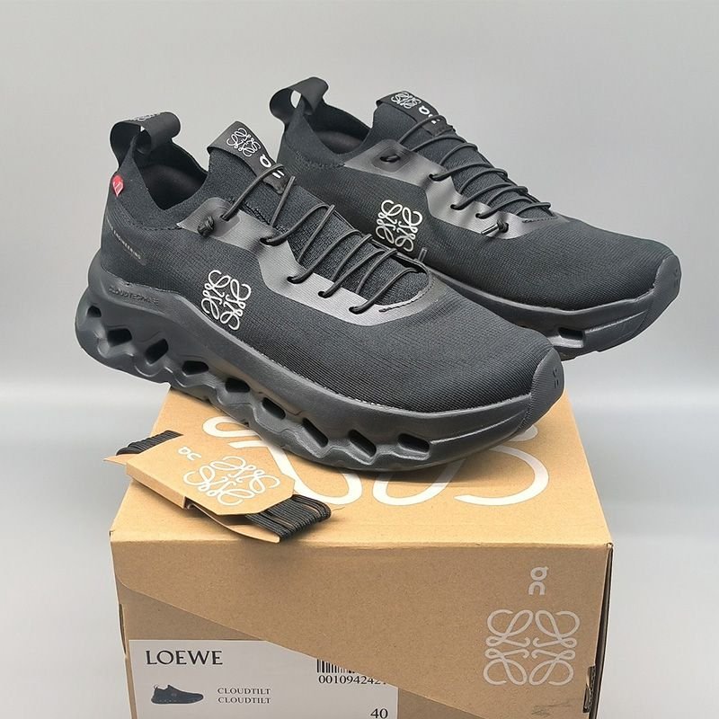 LOEWE x On Cloudtilt Black Lifestyle Sneakers product image 3, provided for visual reference and product detail review