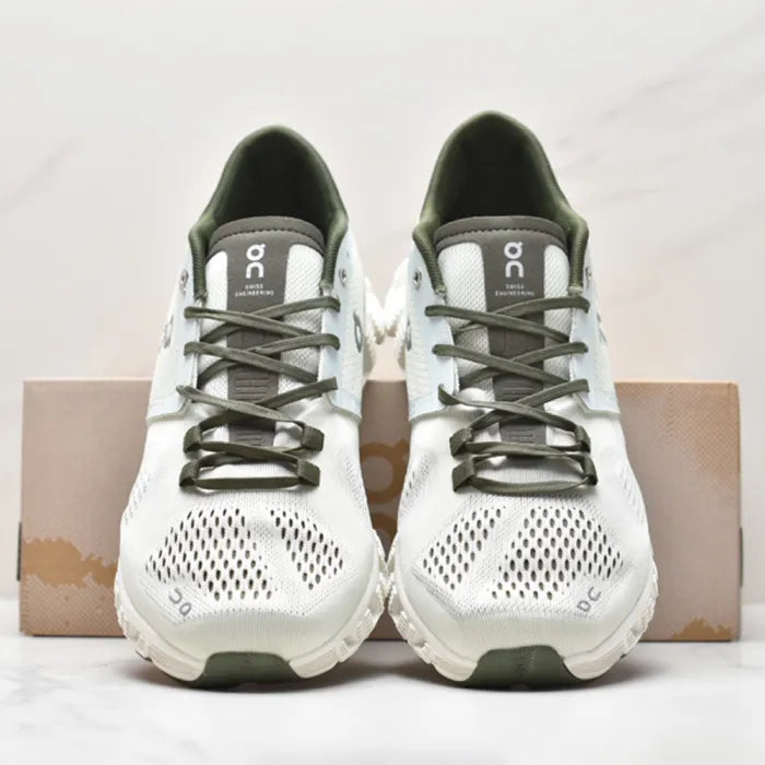 On Cloud X Green White Training Shoes product image 2, provided for visual reference and product detail review