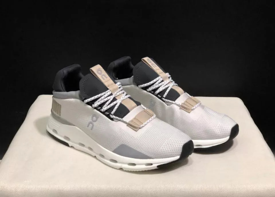 On Cloudnova Grey Lifestyle Sneakers product image 3, provided for visual reference and product detail review