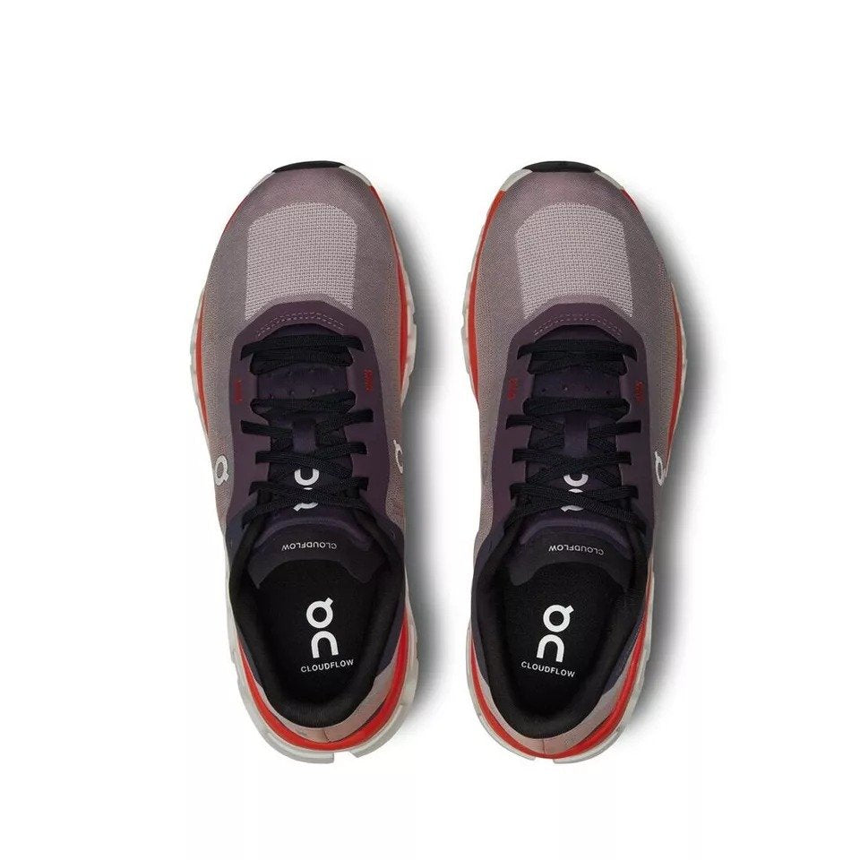On Cloudflow 4 Quartz Flame Running Shoes product image 5, provided for visual reference and product detail review
