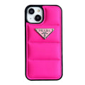 Rose Red Down Jacket iPhone Case product image 1, provided for visual reference and product detail review