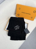 Louis Vuitton Black Logo Knit Scarf product image 1, provided for visual reference and product detail review