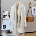 Chanel Double-C Motif Fringed Scarf product image 1, provided for visual reference and product detail review