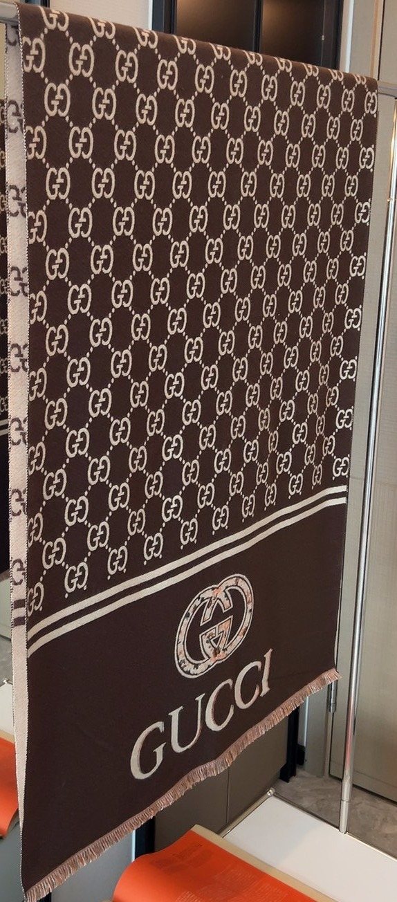Gucci Patterned Woven Scarf product image 5, provided for visual reference and product detail review