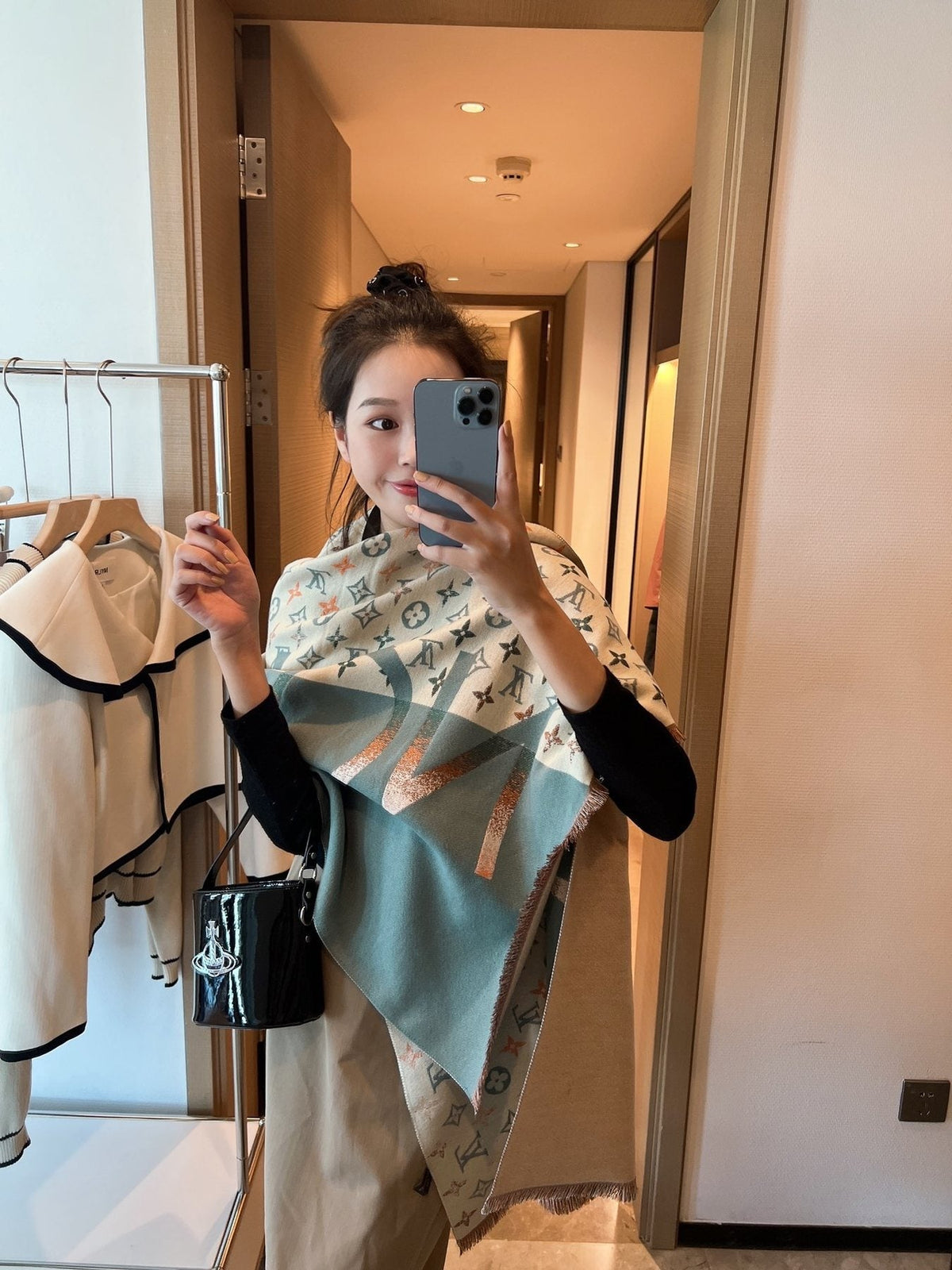 Louis Vuitton Patterned Long Scarf product image 2, provided for visual reference and product detail review