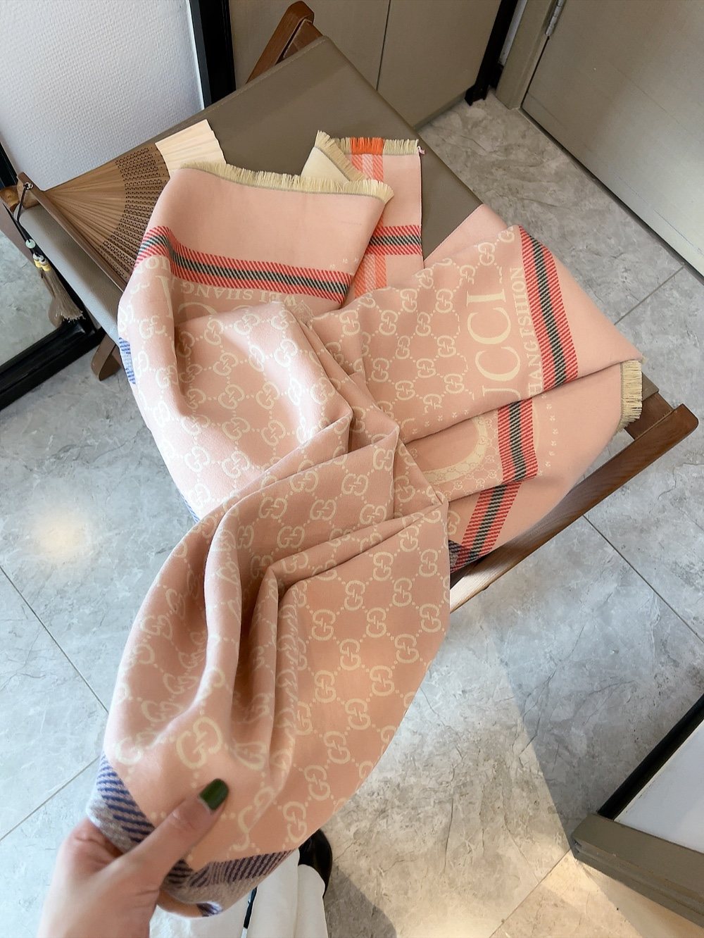Gucci Reversible Logo Scarf product image 3, provided for visual reference and product detail review