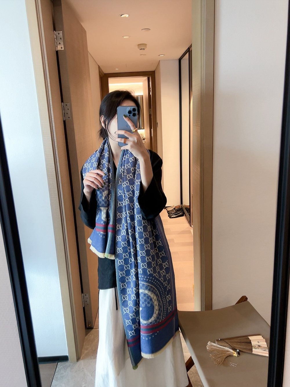 Gucci Reversible Logo Scarf product image 8, provided for visual reference and product detail review