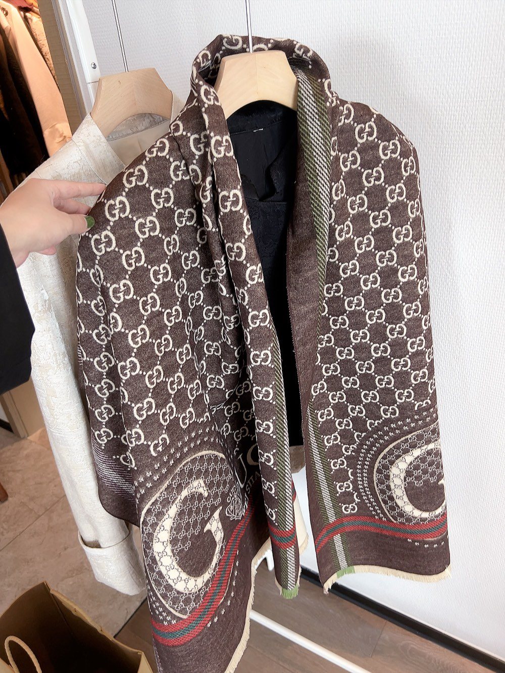 Gucci Reversible Logo Scarf product image 2, provided for visual reference and product detail review