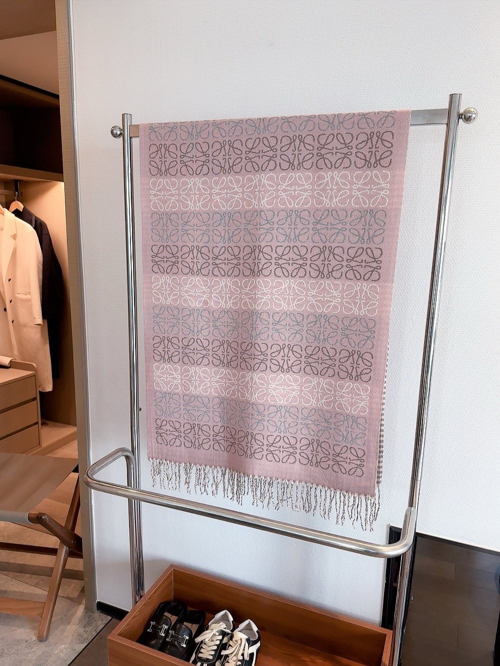Reversible Fringed Patterned Scarf product image 5, provided for visual reference and product detail review