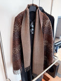 Reversible Fringed Patterned Scarf product image 1, provided for visual reference and product detail review
