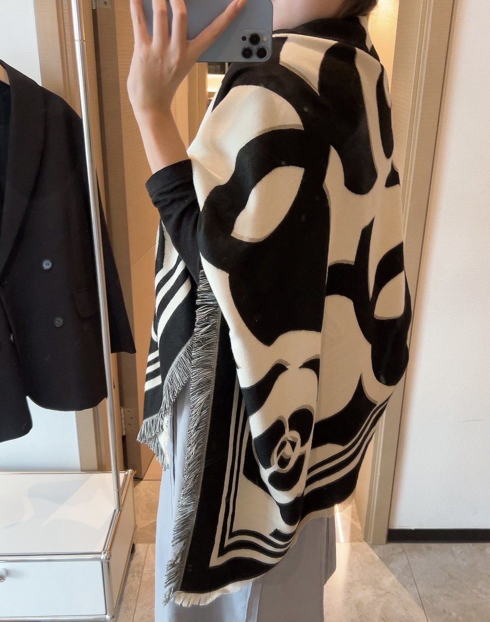 Chanel Floral Square Scarf product image 9, provided for visual reference and product detail review