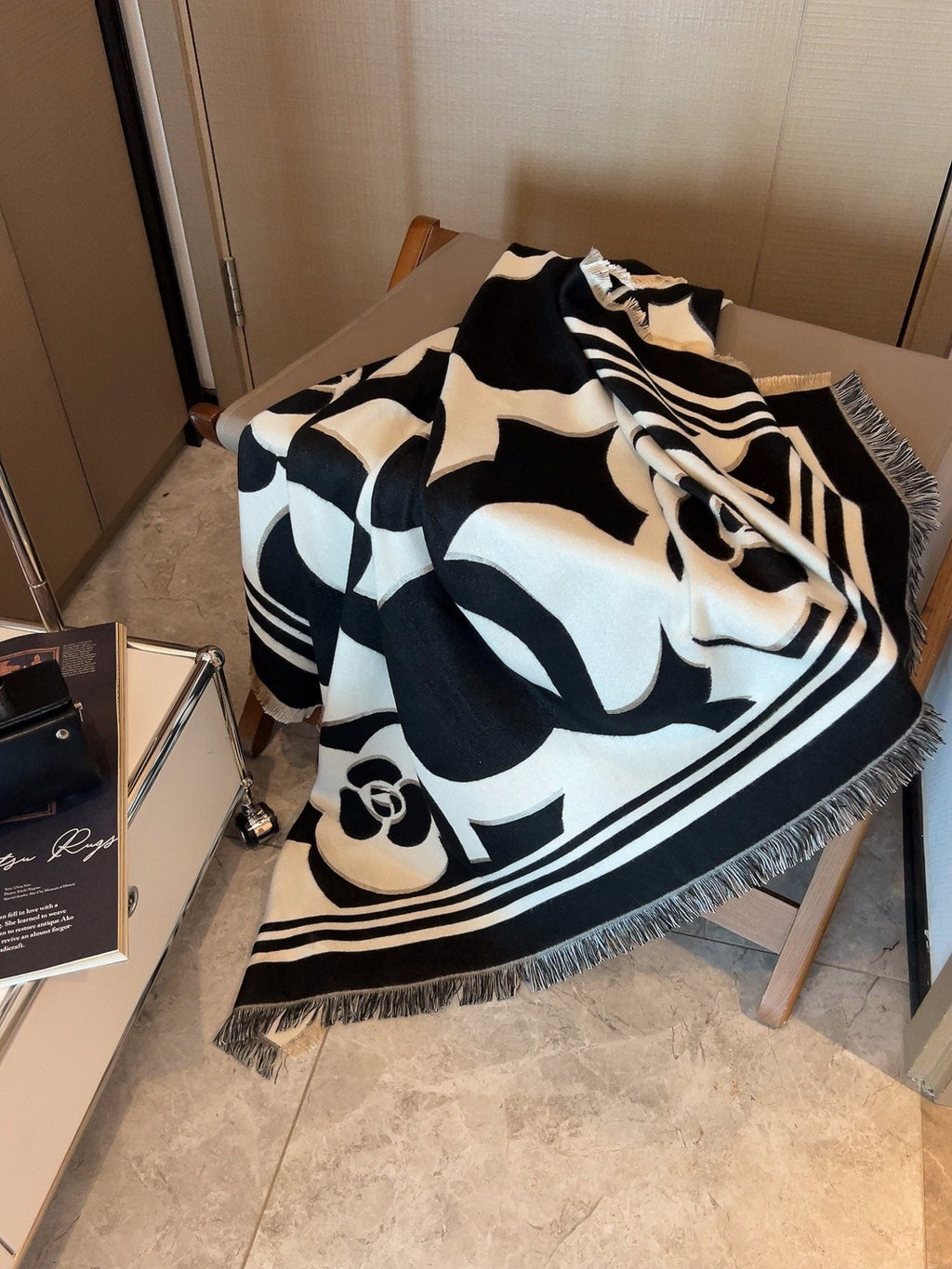 Chanel Floral Square Scarf product image 7, provided for visual reference and product detail review