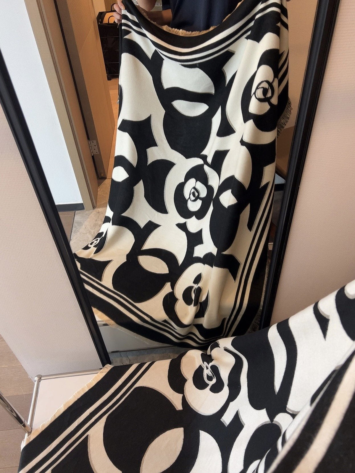 Chanel Floral Square Scarf product image 8, provided for visual reference and product detail review