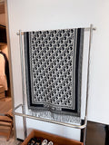 Dior Contrast-Border Monogram Scarf - 65 x 180 cm product image 1, provided for visual reference and product detail review