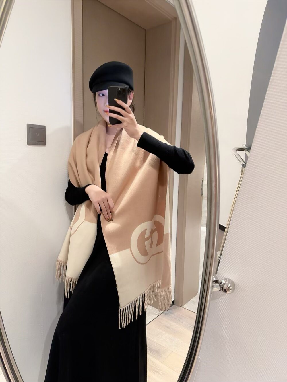 Gucci GG Fringed Shawl product image 2, provided for visual reference and product detail review
