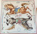Hermès Cream Equestrian Silk Square Scarf product image 1, provided for visual reference and product detail review