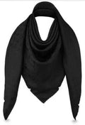 Black Draped Cowl-Neck Shawl product image 1, provided for visual reference and product detail review