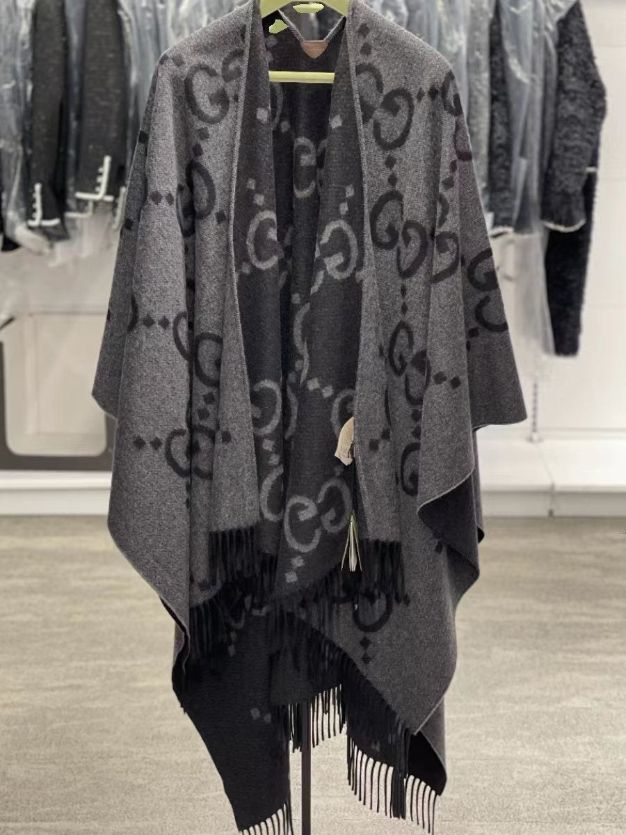 Gucci Fringed Monogram Cape product image 4, provided for visual reference and product detail review