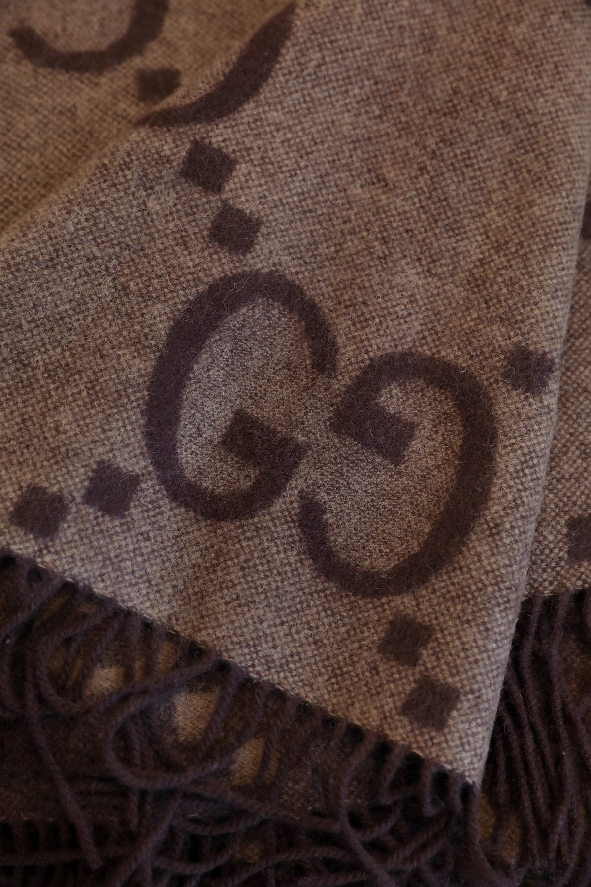 Gucci Fringed Monogram Cape product image 7, provided for visual reference and product detail review