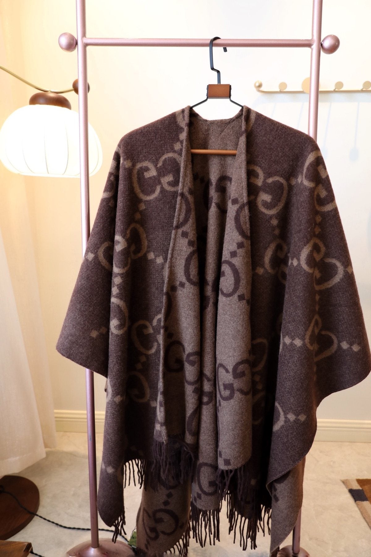Gucci Fringed Monogram Cape product image 2, provided for visual reference and product detail review