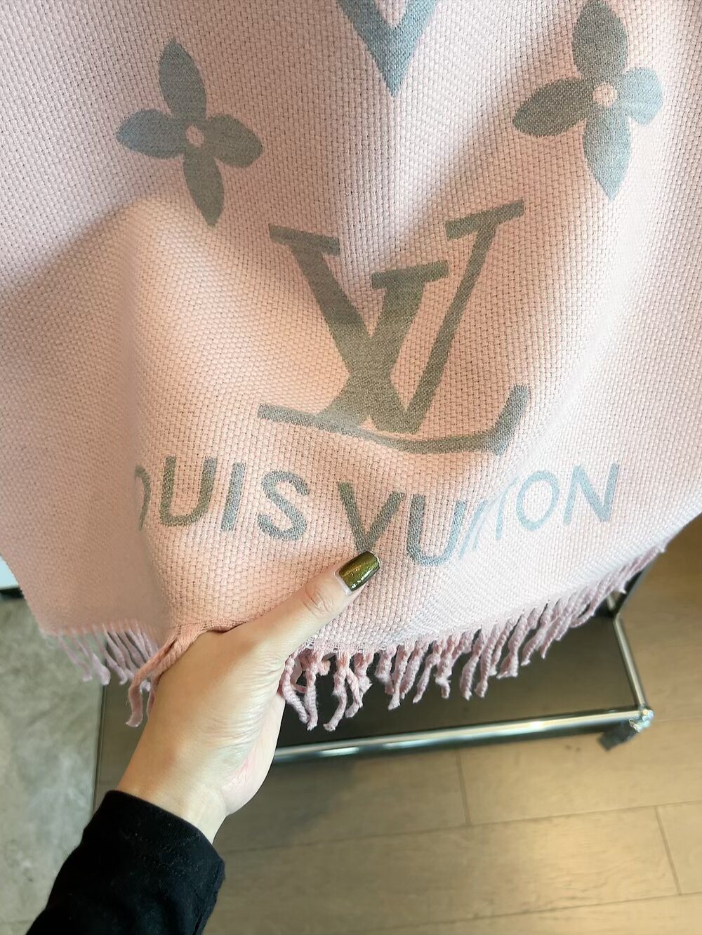 Louis Vuitton Floral Monogram Wrap Scarf product image 6, provided for visual reference and product detail review