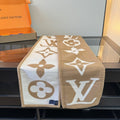 Louis Vuitton Tan & Cream Monogram Scarf product image 1, provided for visual reference and product detail review