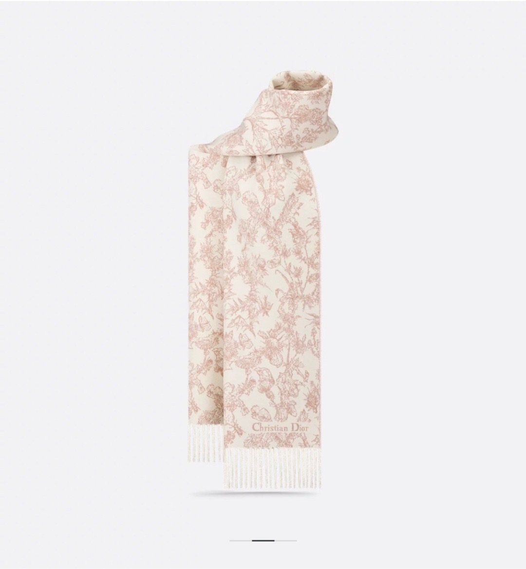 Dior Botanical Fringed Scarf product image 13, provided for visual reference and product detail review