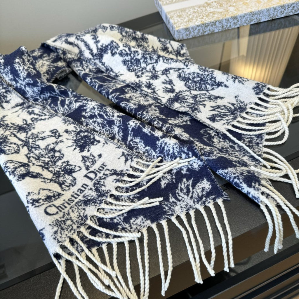 Dior Botanical Fringed Scarf product image 14, provided for visual reference and product detail review