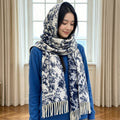 Dior Botanical Fringed Scarf product image 1, provided for visual reference and product detail review