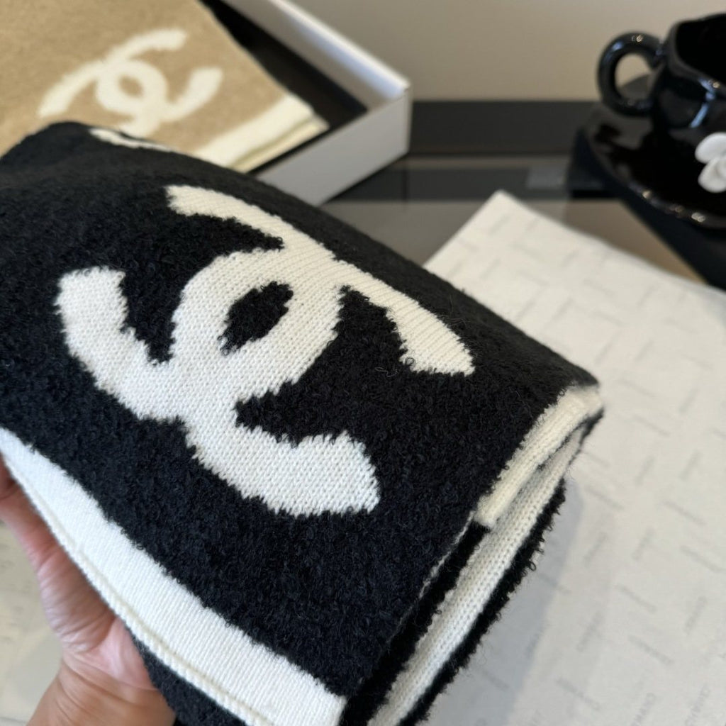 Chanel Knit Scarf with Ivory Motifs product image 17, provided for visual reference and product detail review