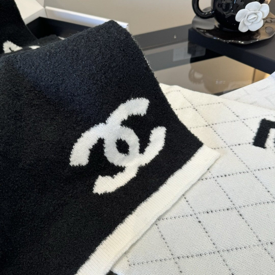Chanel Knit Scarf with Ivory Motifs product image 13, provided for visual reference and product detail review