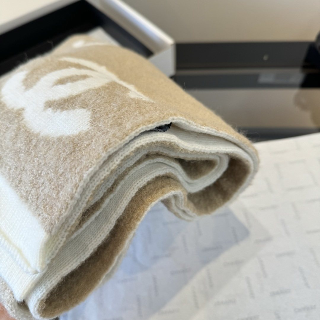 Chanel Knit Scarf with Ivory Motifs product image 12, provided for visual reference and product detail review