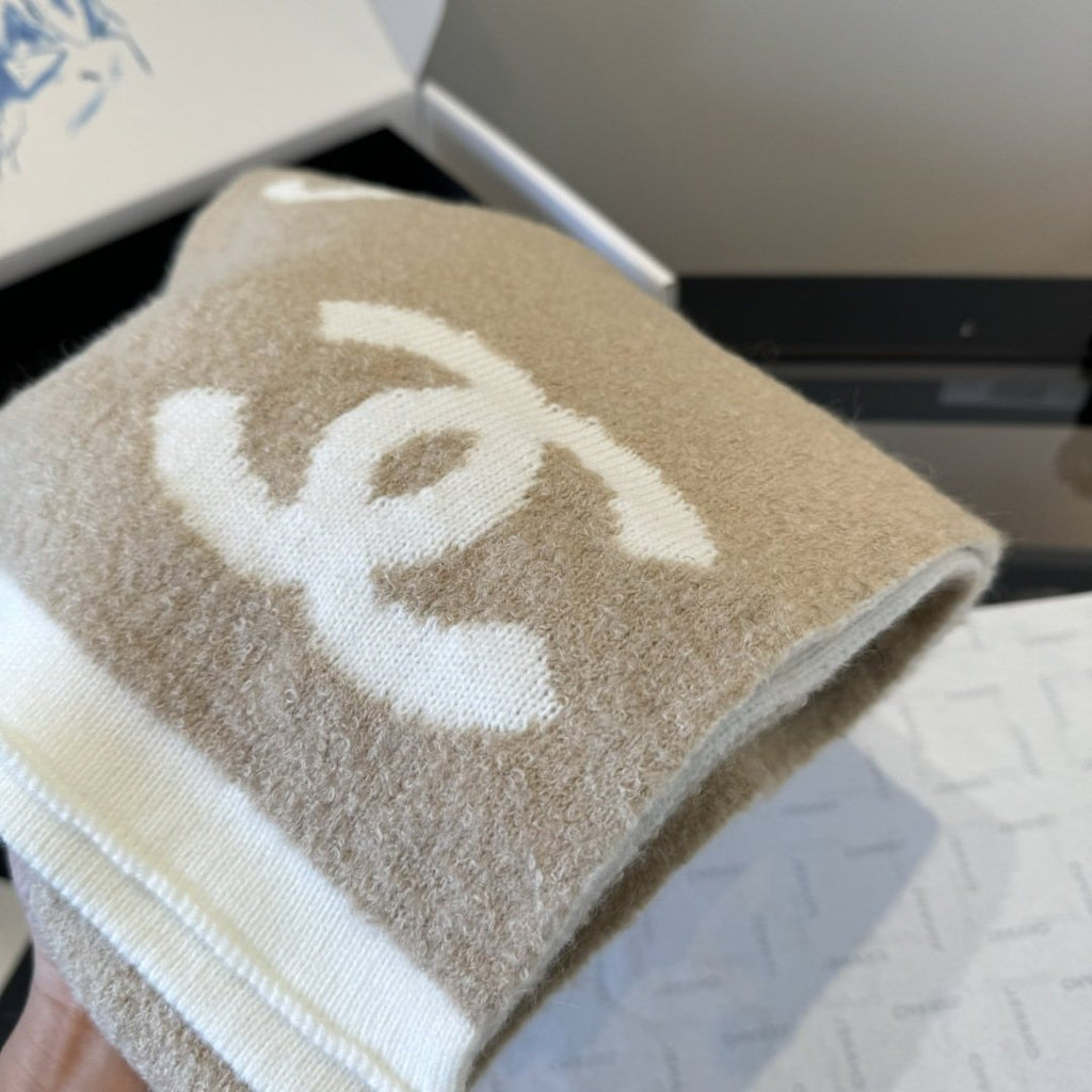 Chanel Knit Scarf with Ivory Motifs product image 16, provided for visual reference and product detail review