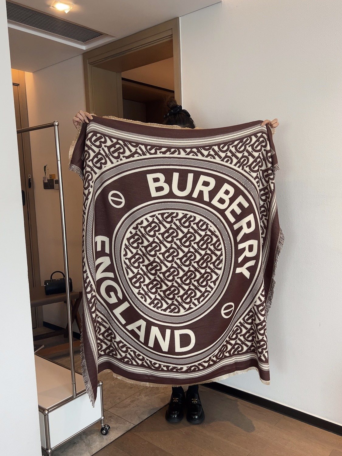 Burberry Graphic Square Scarf product image 7, provided for visual reference and product detail review