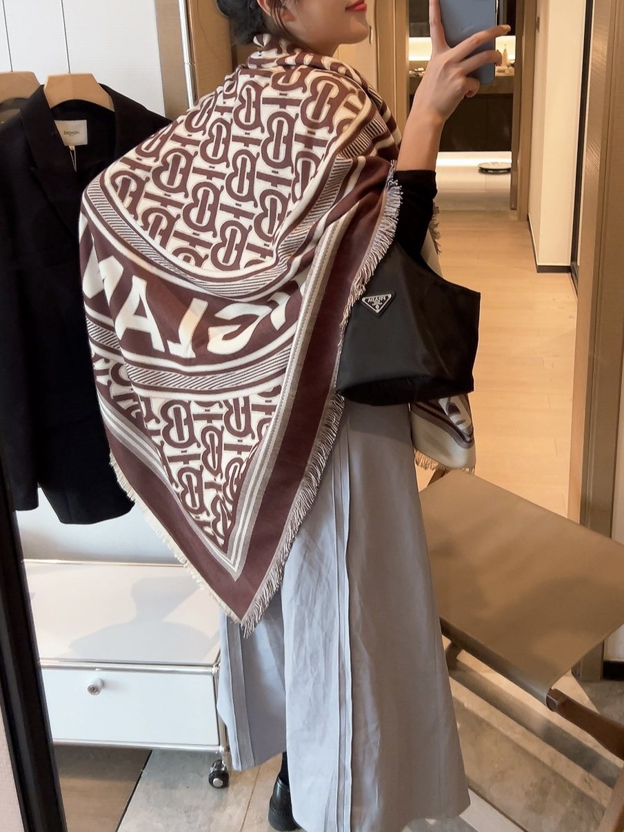 Burberry Graphic Square Scarf product image 2, provided for visual reference and product detail review
