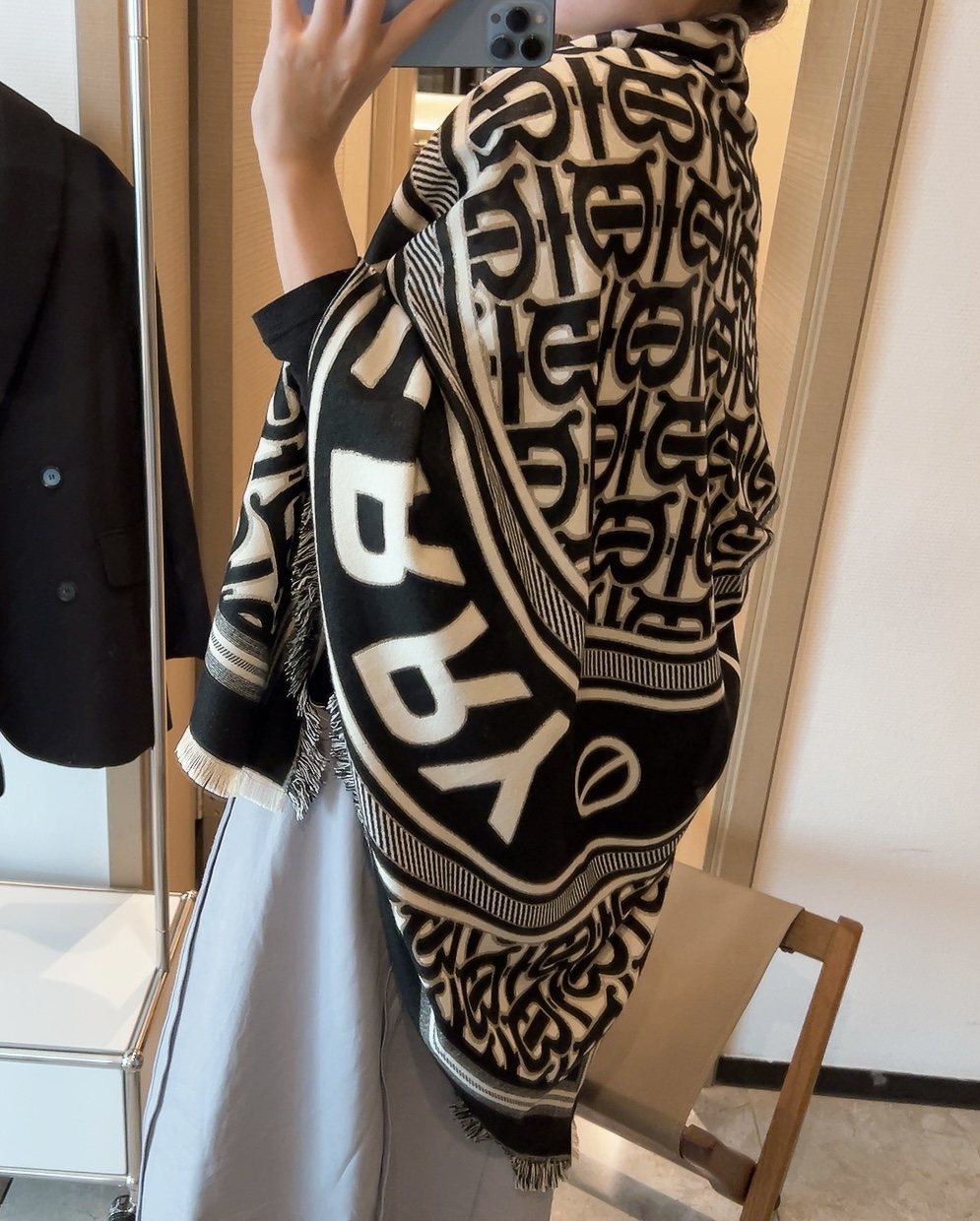 Burberry Graphic Square Scarf product image 10, provided for visual reference and product detail review