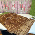 Gucci Wool Interlocking Motif Scarf - 180 x 47 cm product image 1, provided for visual reference and product detail review