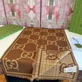 Gucci Fringed Monogram-Style Scarf product image 1, provided for visual reference and product detail review
