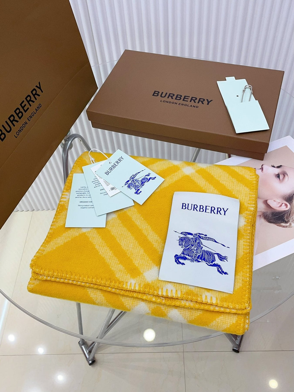 Burberry Plaid Scarf product image 6, provided for visual reference and product detail review