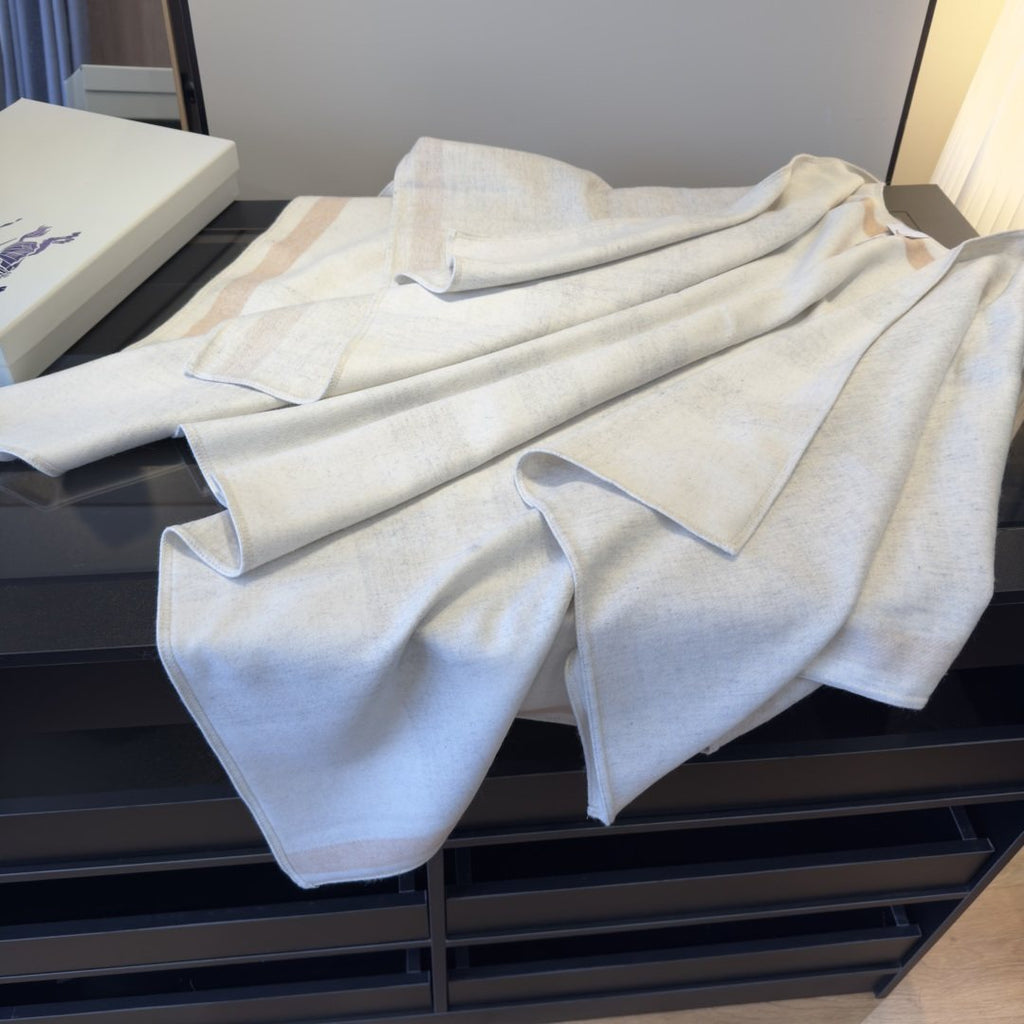 Burberry Reversible Plaid Cape Wrap product image 14, provided for visual reference and product detail review