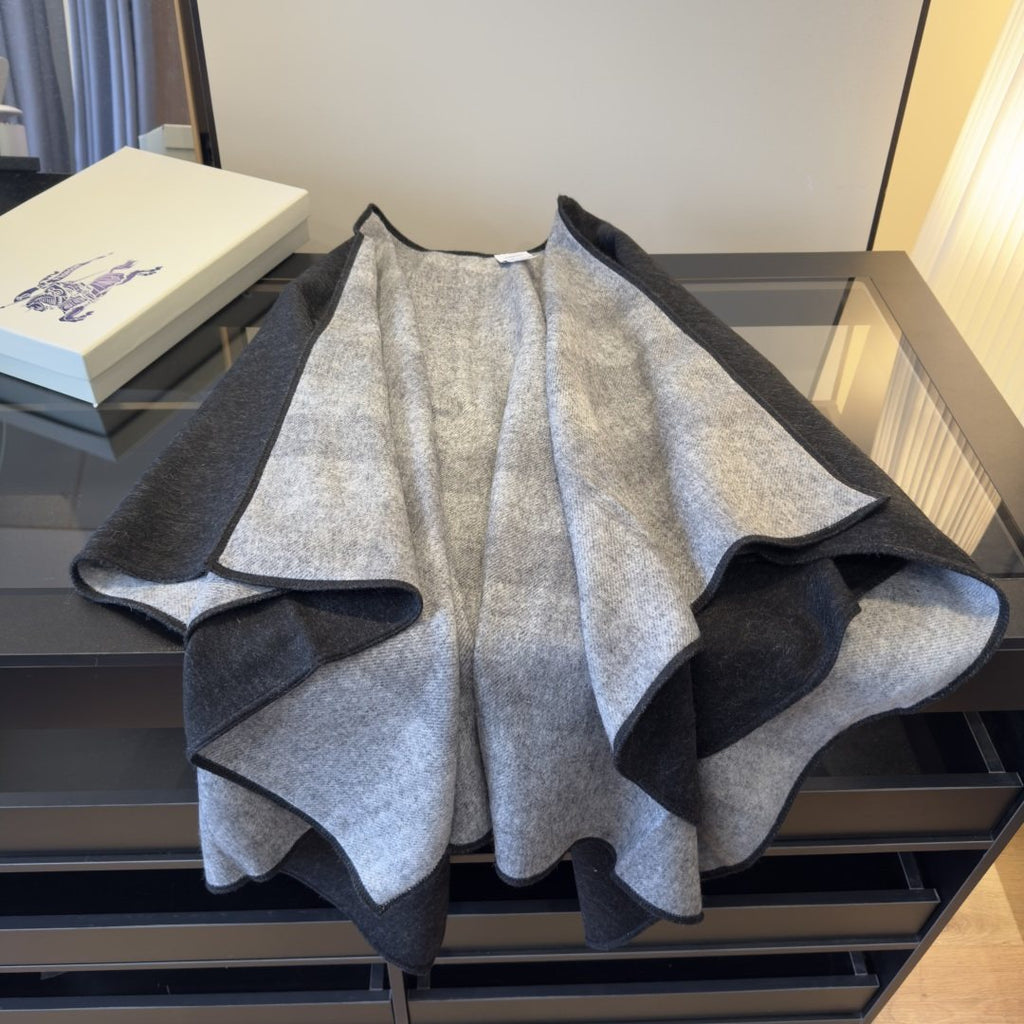 Burberry Reversible Plaid Cape Wrap product image 10, provided for visual reference and product detail review