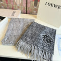 Loewe Reversible Fringe Pattern Scarf product image 1, provided for visual reference and product detail review