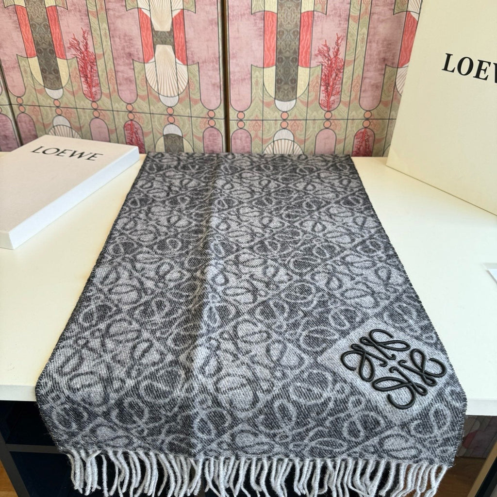 Loewe Reversible Fringe Pattern Scarf product image 5, provided for visual reference and product detail review
